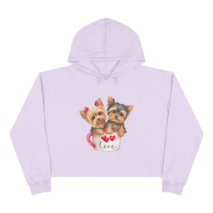 Cute Dog Crop Hoodie Sweatshirt - JennyCool