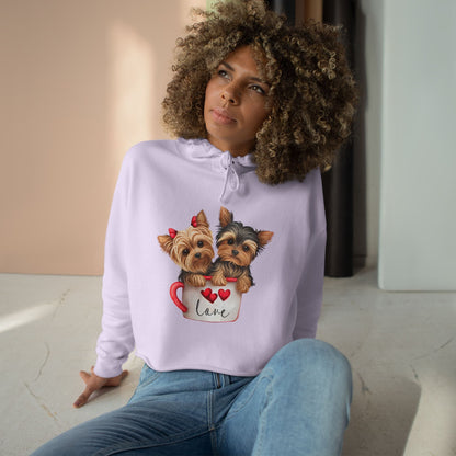 Cute Dog Crop Hoodie Sweatshirt - JennyCool