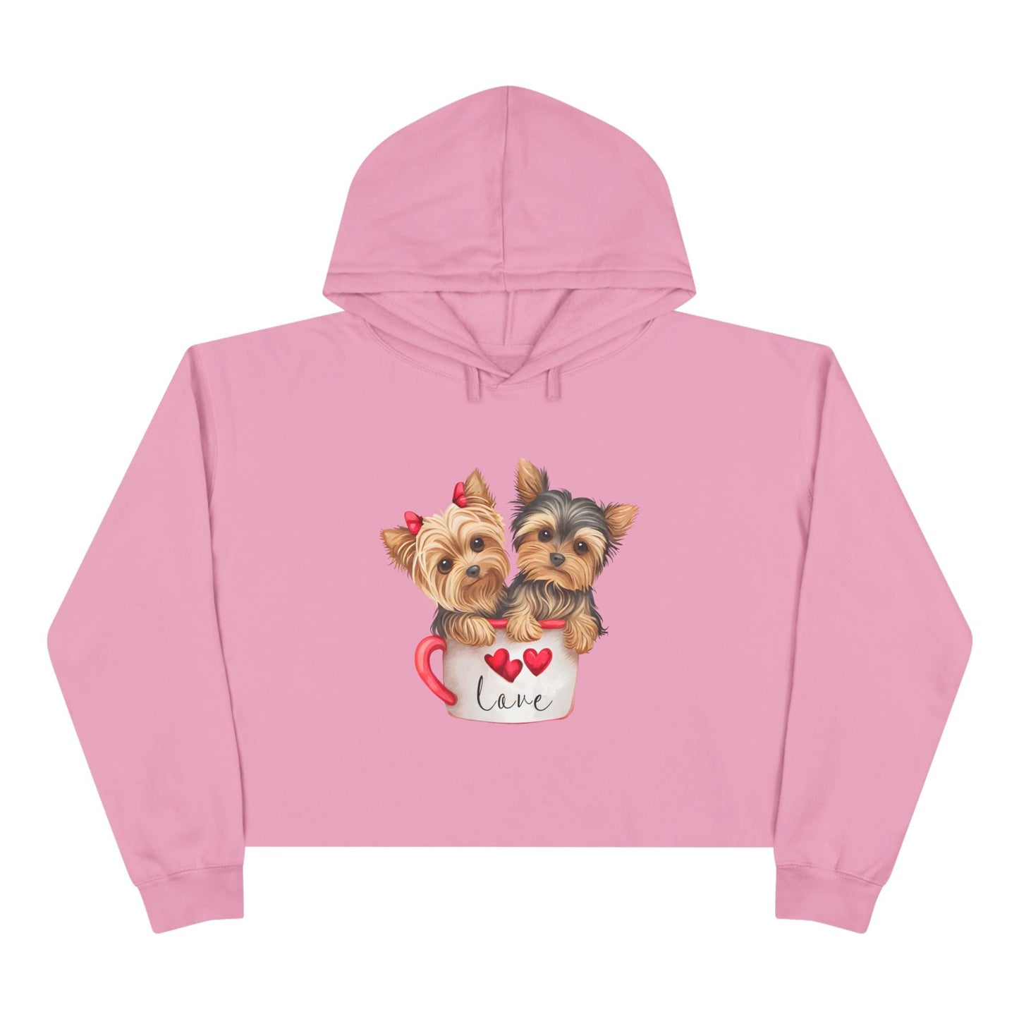 Cute Dog Crop Hoodie Sweatshirt - JennyCool