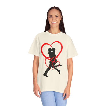 Dance Couple Heart Print UNISEX T-shirt - Gift for Her - JennyCool