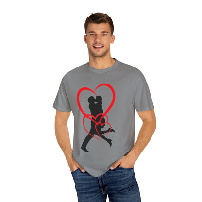Dance Couple Heart Print UNISEX T-shirt - Gift for Her - JennyCool