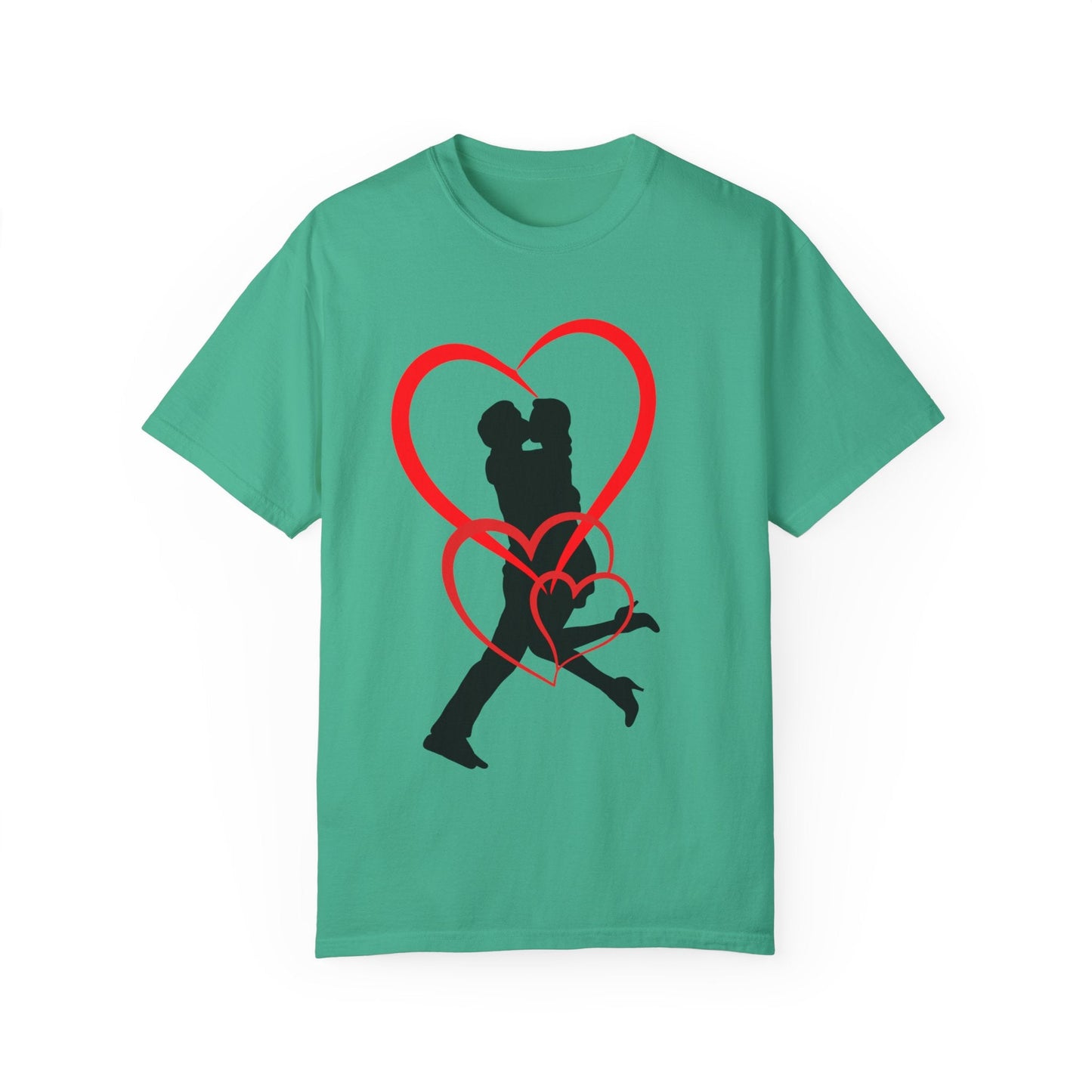 Dance Couple Heart Print UNISEX T-shirt - Gift for Her - JennyCool