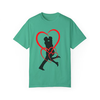 Dance Couple Heart Print UNISEX T-shirt - Gift for Her - JennyCool