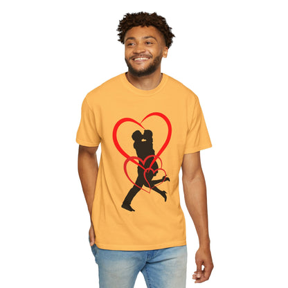 Dance Couple Heart Print UNISEX T-shirt - Gift for Her - JennyCool