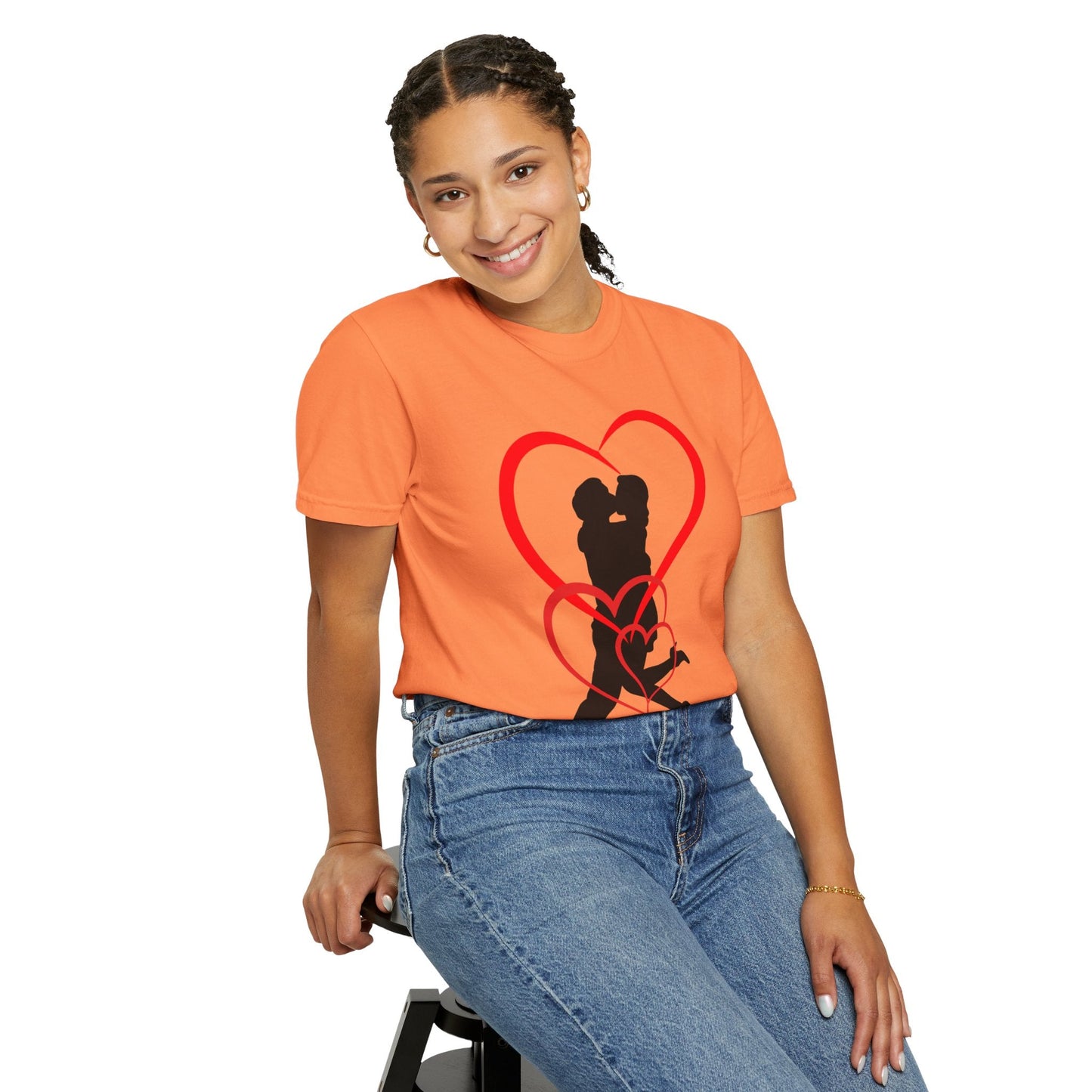 Dance Couple Heart Print UNISEX T-shirt - Gift for Her - JennyCool