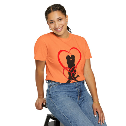 Dance Couple Heart Print UNISEX T-shirt - Gift for Her - JennyCool