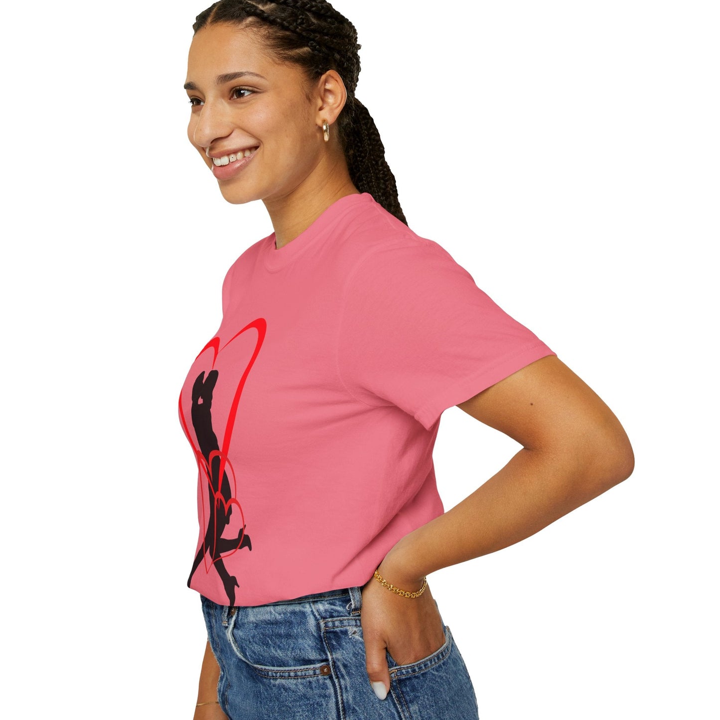 Dance Couple Heart Print UNISEX T-shirt - Gift for Her - JennyCool