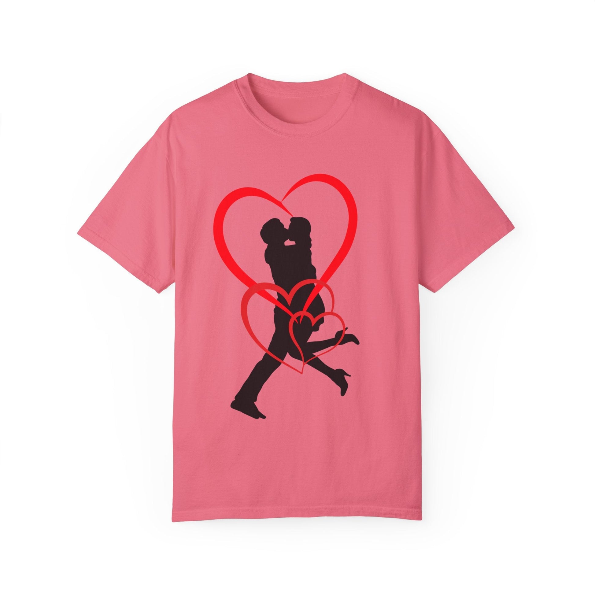 Dance Couple Heart Print UNISEX T-shirt - Gift for Her - JennyCool
