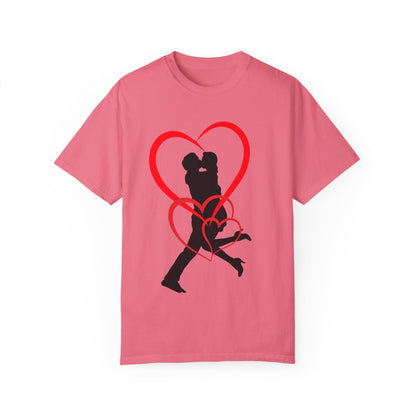 Dance Couple Heart Print UNISEX T-shirt - Gift for Her - JennyCool