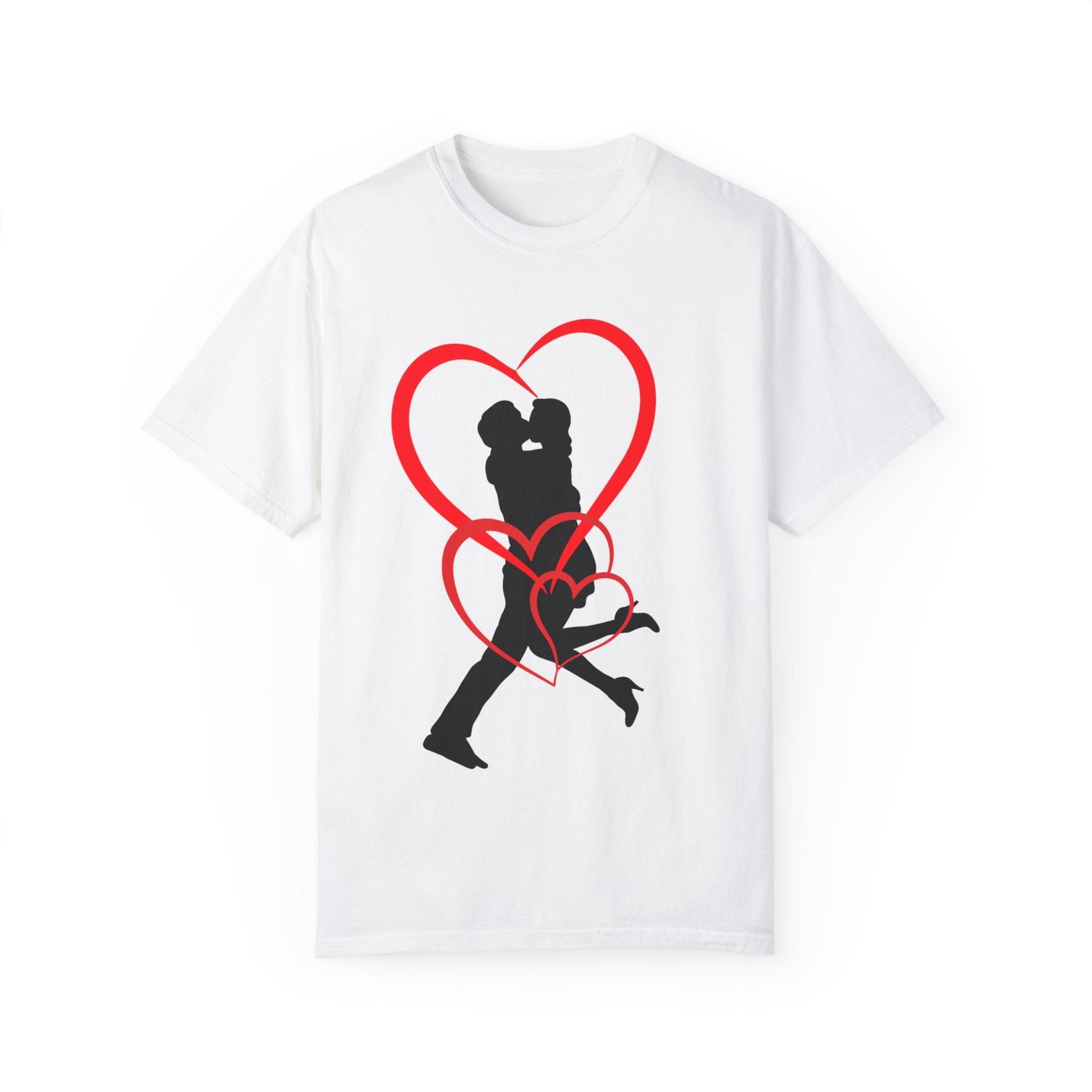 Dance Couple Heart Print UNISEX T-shirt - Gift for Her - JennyCool