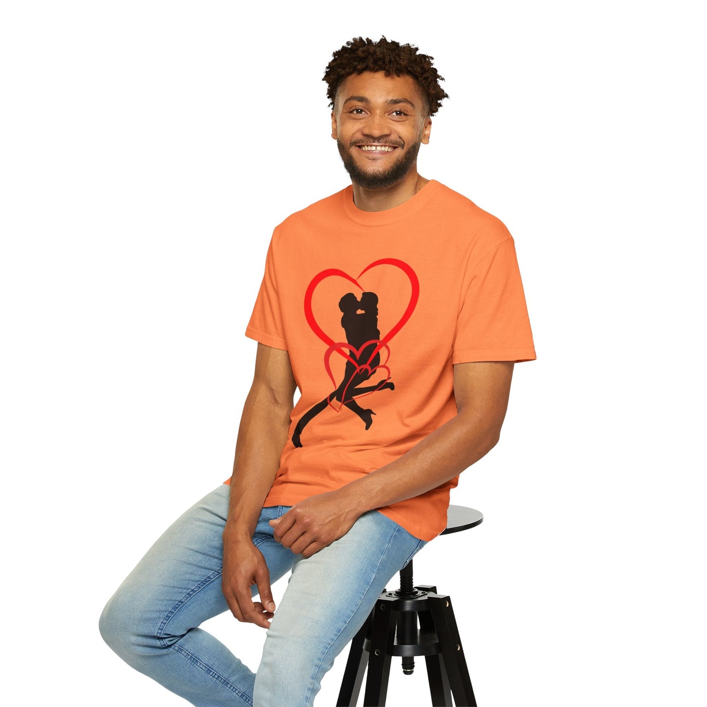 Dance Couple Heart Print UNISEX T-shirt - Gift for Her - JennyCool
