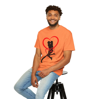 Dance Couple Heart Print UNISEX T-shirt - Gift for Her - JennyCool