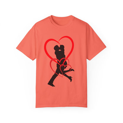 Dance Couple Heart Print UNISEX T-shirt - Gift for Her - JennyCool