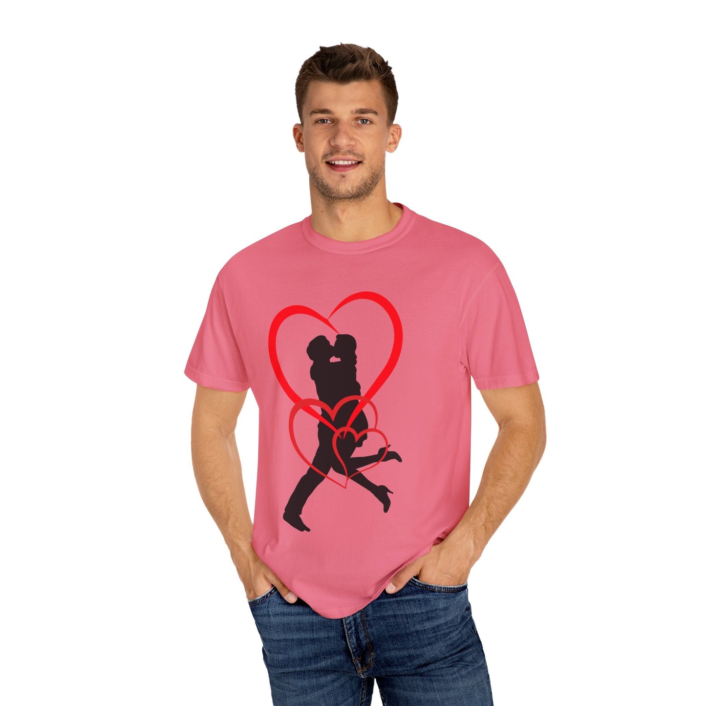 Dance Couple Heart Print UNISEX T-shirt - Gift for Her - JennyCool