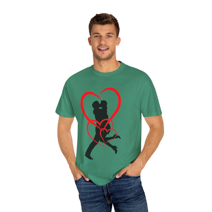 Dance Couple Heart Print UNISEX T-shirt - Gift for Her - JennyCool