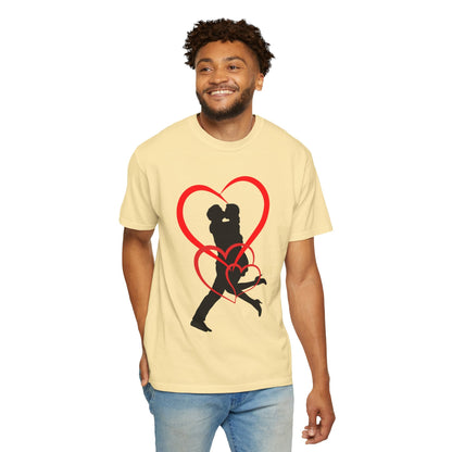 Dance Couple Heart Print UNISEX T-shirt - Gift for Her - JennyCool