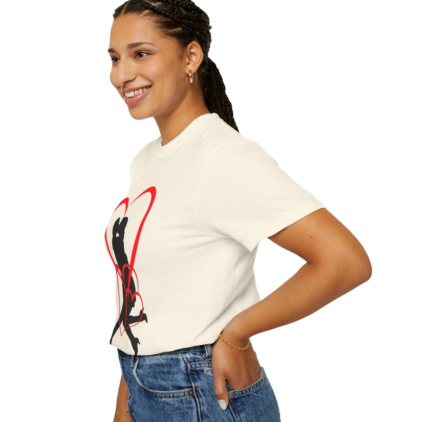 Dance Couple Heart Print UNISEX T-shirt - Gift for Her - JennyCool