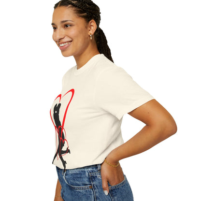 Dance Couple Heart Print UNISEX T-shirt - Gift for Her - JennyCool
