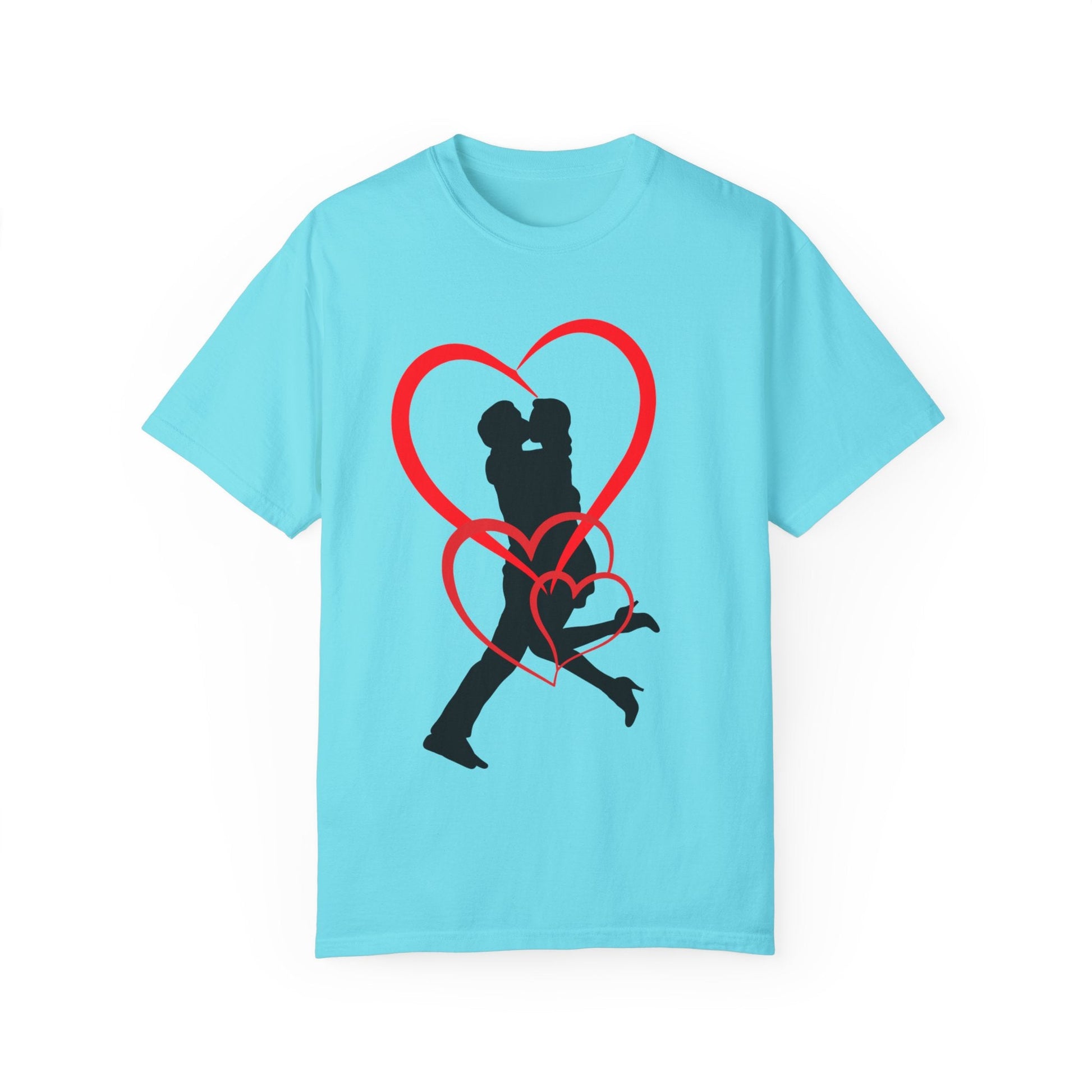 Dance Couple Heart Print UNISEX T-shirt - Gift for Her - JennyCool