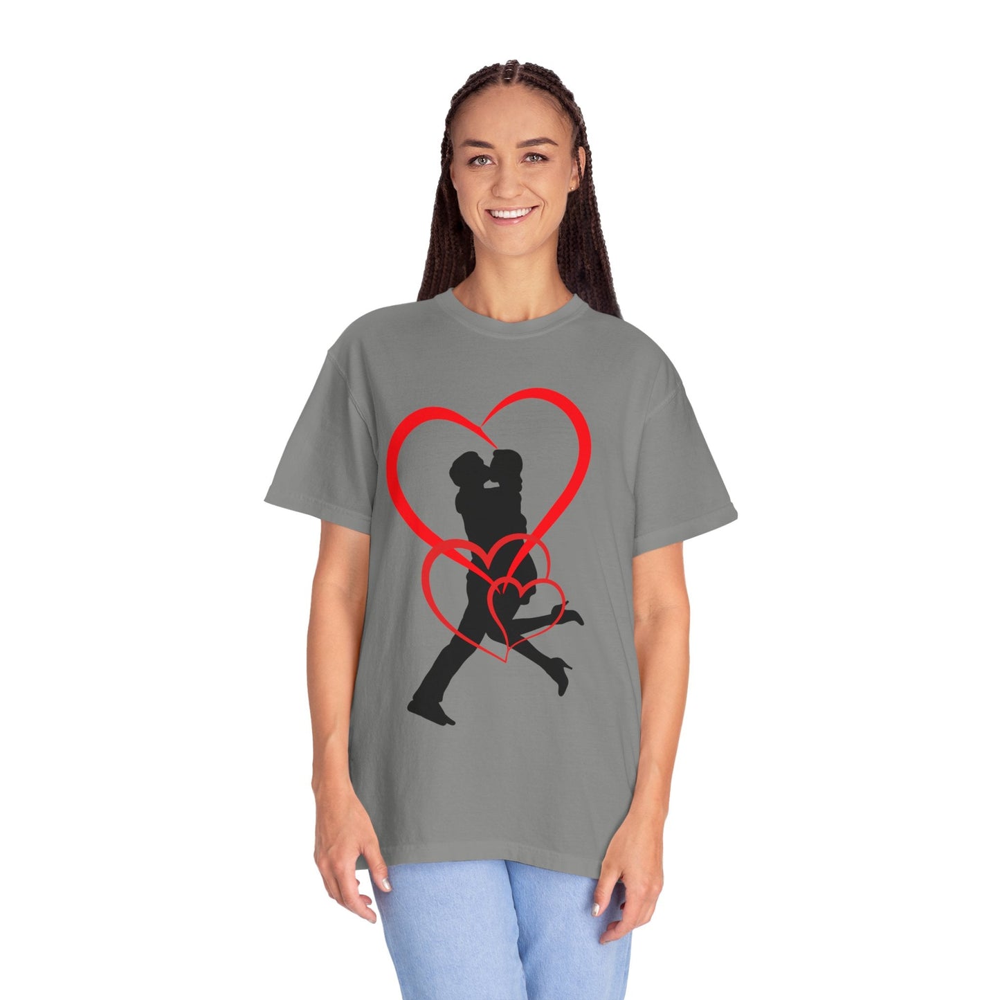 Dance Couple Heart Print UNISEX T-shirt - Gift for Her - JennyCool