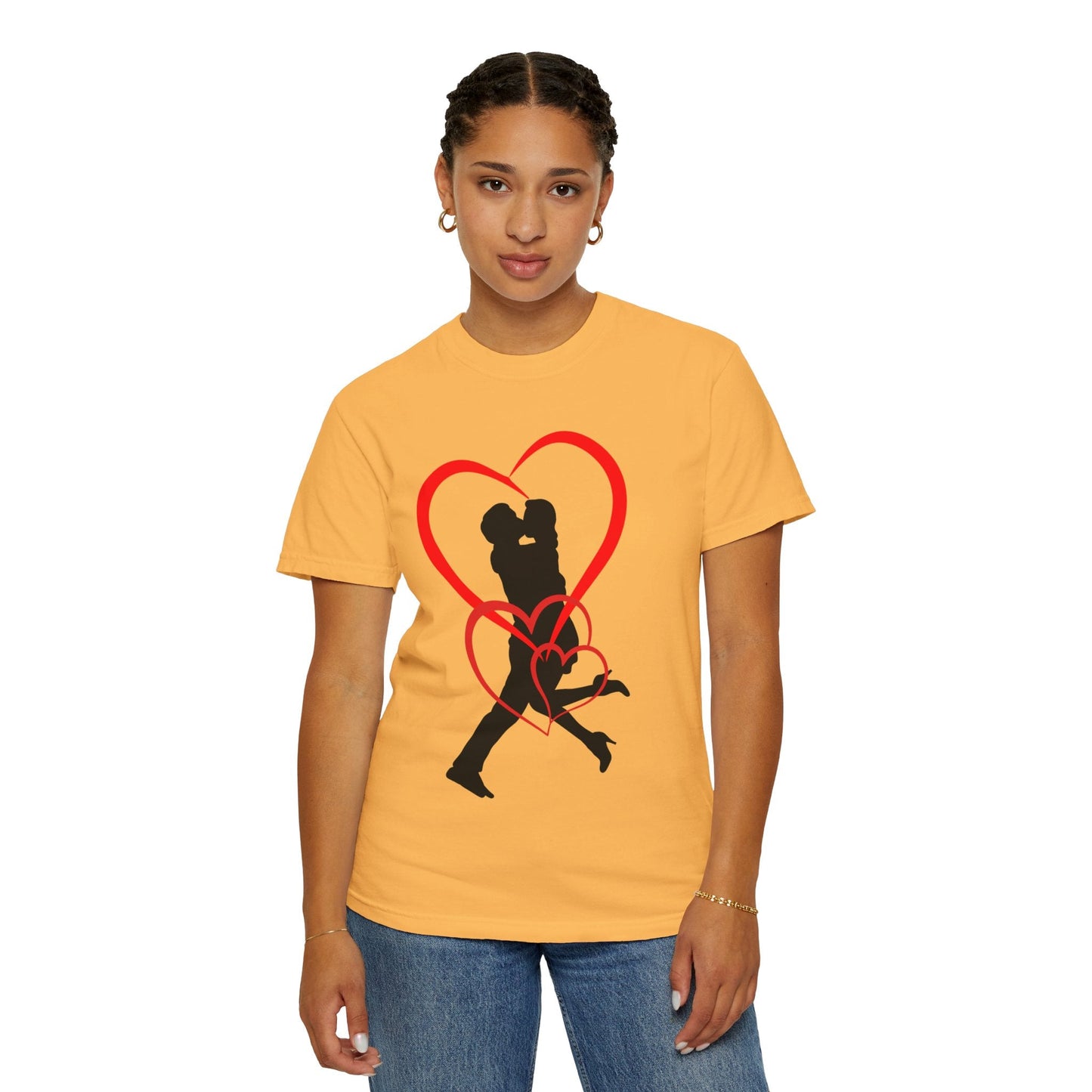 Dance Couple Heart Print UNISEX T-shirt - Gift for Her - JennyCool
