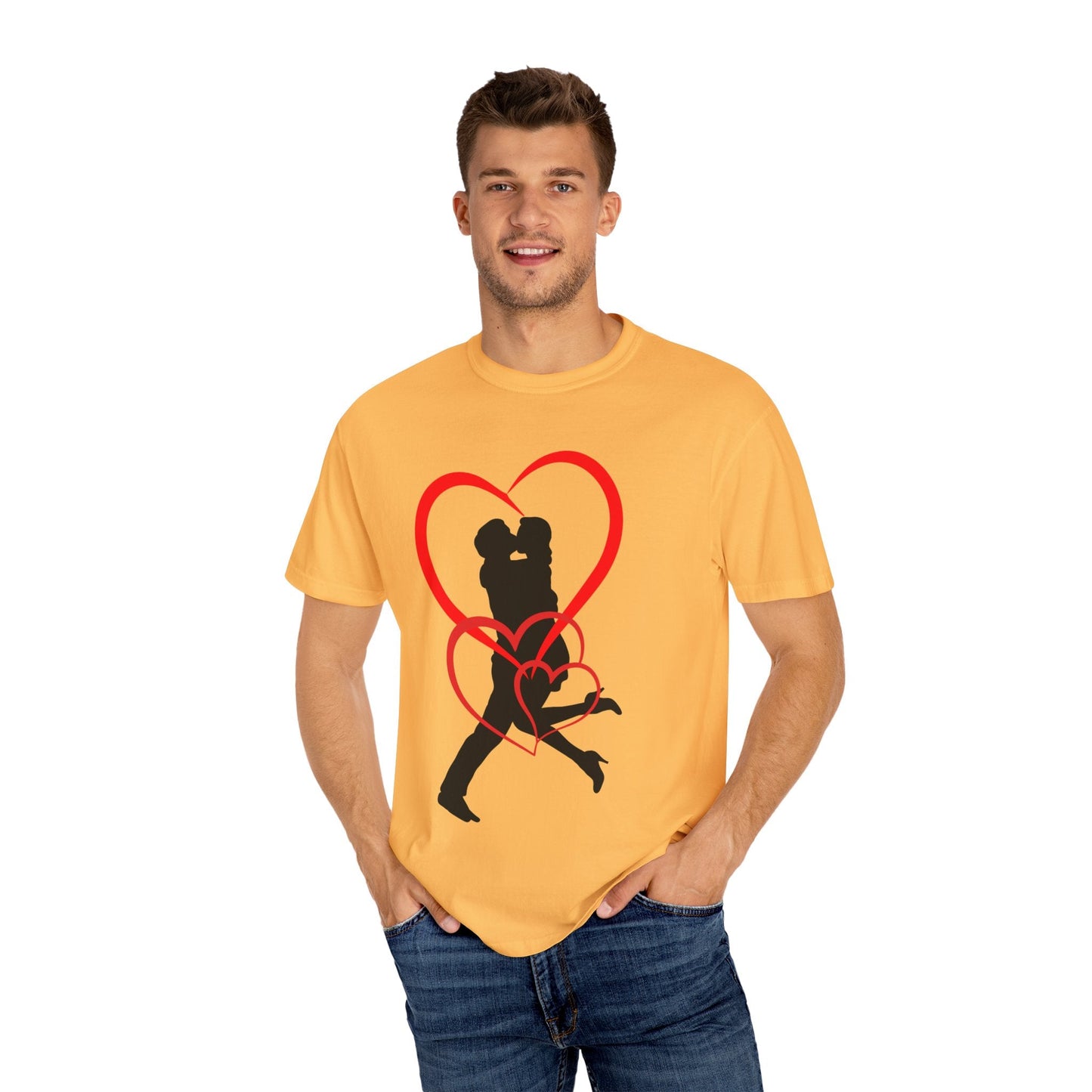 Dance Couple Heart Print UNISEX T-shirt - Gift for Her - JennyCool