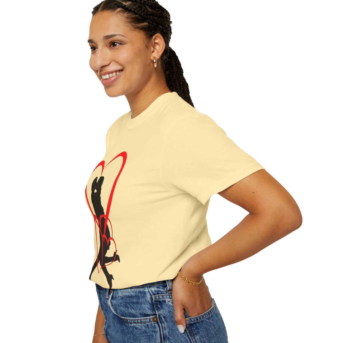 Dance Couple Heart Print UNISEX T-shirt - Gift for Her - JennyCool