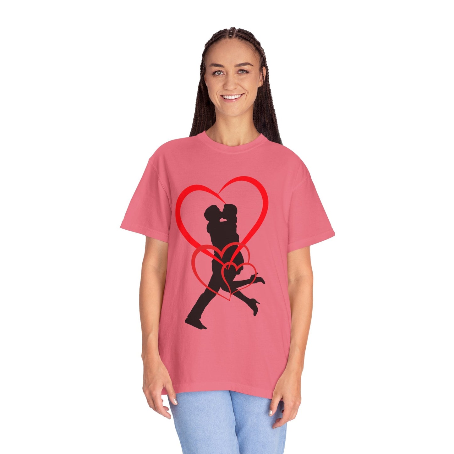 Dance Couple Heart Print UNISEX T-shirt - Gift for Her - JennyCool