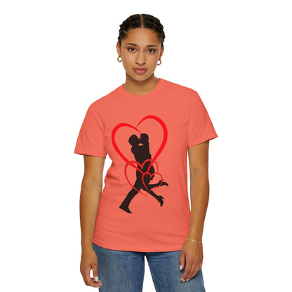 Dance Couple Heart Print UNISEX T-shirt - Gift for Her - JennyCool