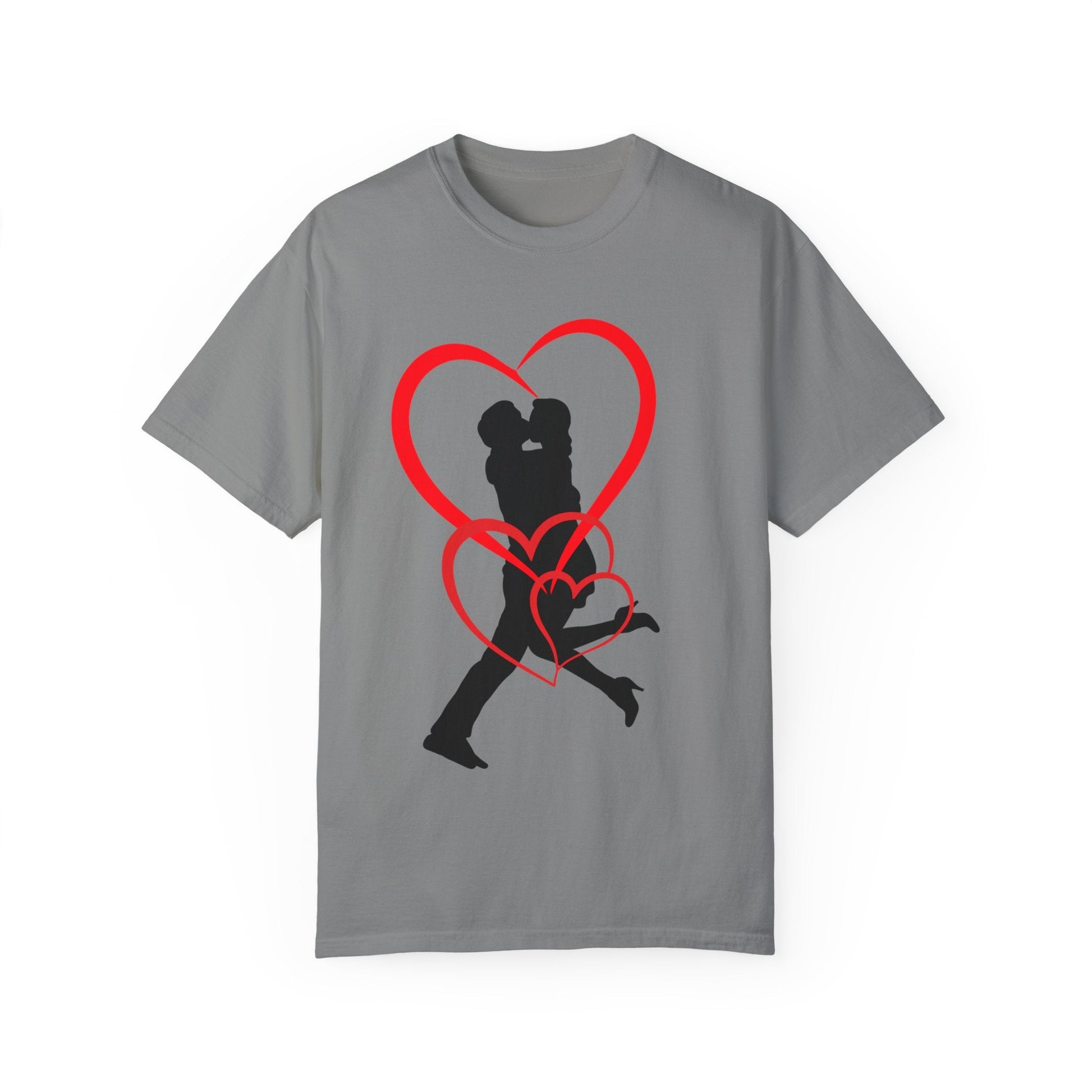 Dance Couple Heart Print UNISEX T-shirt - Gift for Her - JennyCool