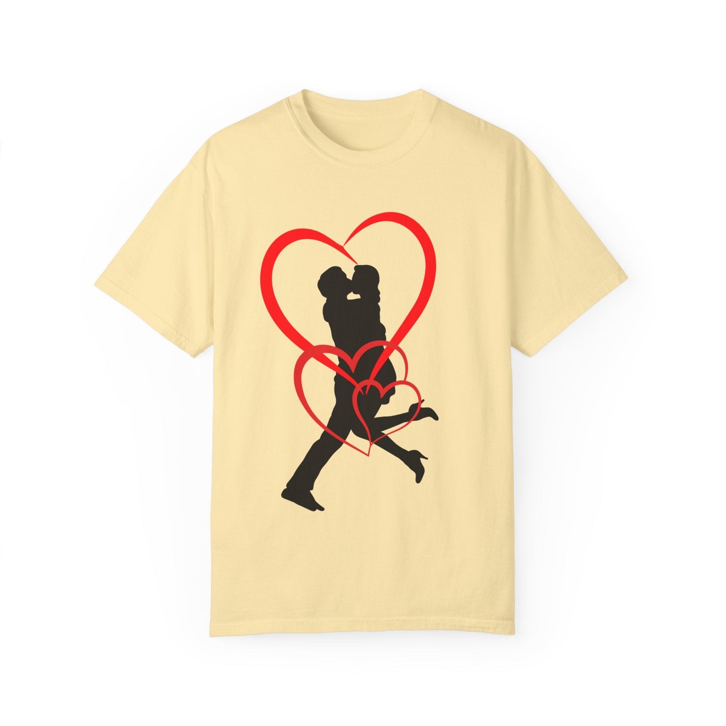 Dance Couple Heart Print UNISEX T-shirt - Gift for Her - JennyCool