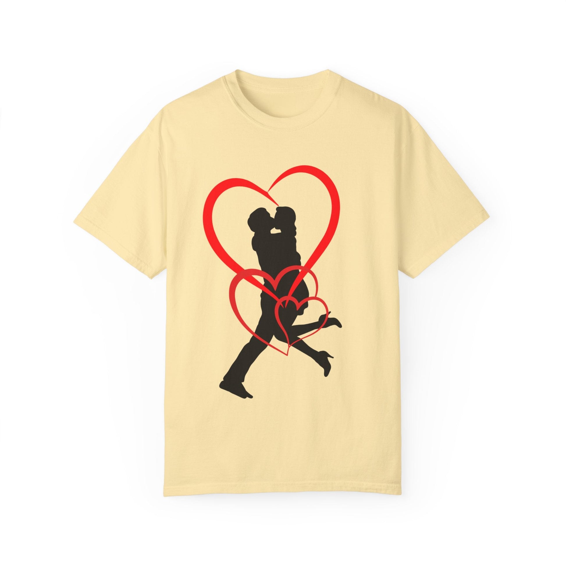 Dance Couple Heart Print UNISEX T-shirt - Gift for Her - JennyCool