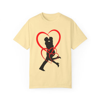 Dance Couple Heart Print UNISEX T-shirt - Gift for Her - JennyCool