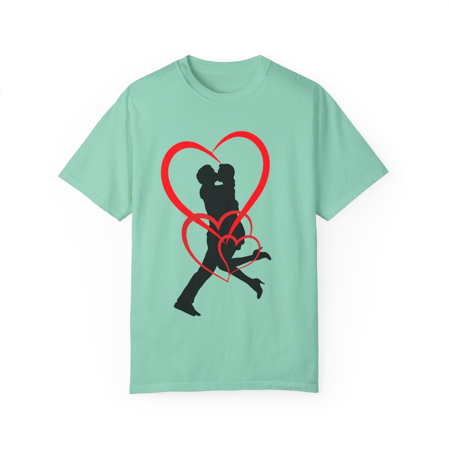 Dance Couple Heart Print UNISEX T-shirt - Gift for Her - JennyCool