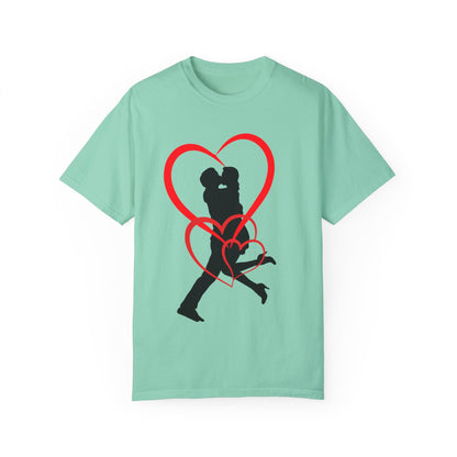 Dance Couple Heart Print UNISEX T-shirt - Gift for Her - JennyCool
