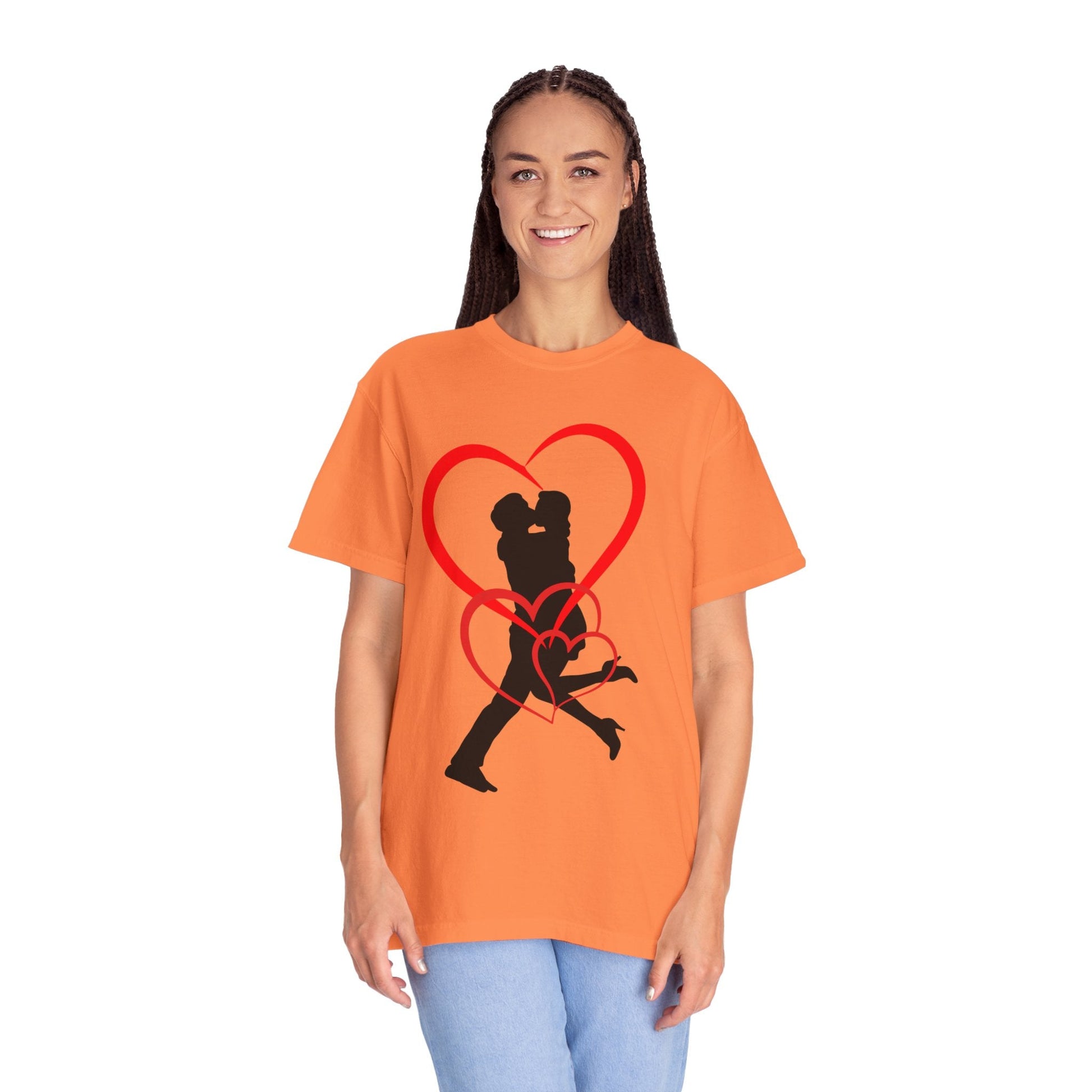 Dance Couple Heart Print UNISEX T-shirt - Gift for Her - JennyCool