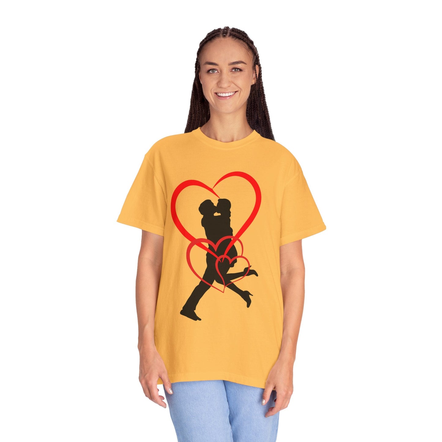 Dance Couple Heart Print UNISEX T-shirt - Gift for Her - JennyCool