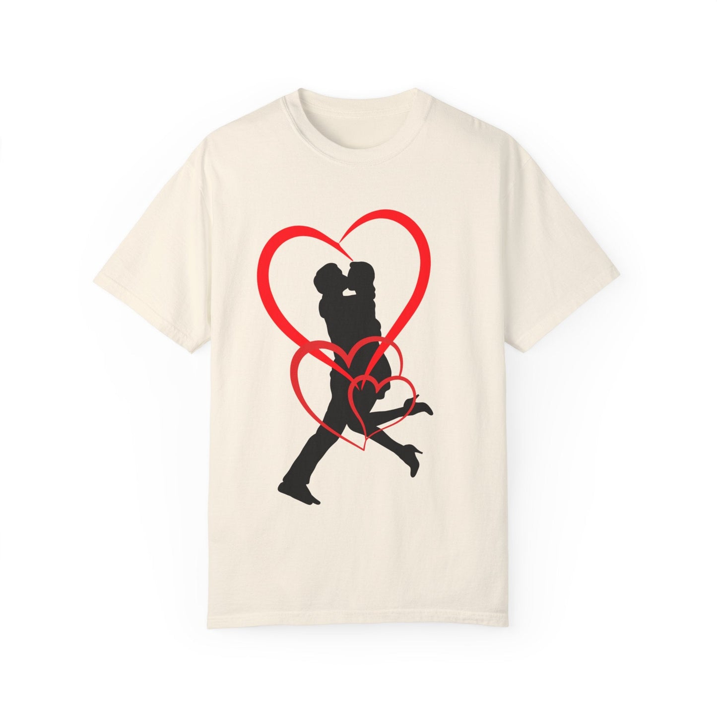 Dance Couple Heart Print UNISEX T-shirt - Gift for Her - JennyCool