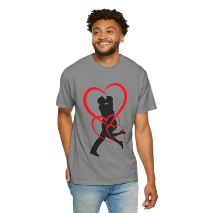 Dance Couple Heart Print UNISEX T-shirt - Gift for Her - JennyCool