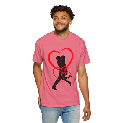 Dance Couple Heart Print UNISEX T-shirt - Gift for Her - JennyCool