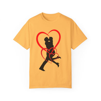 Dance Couple Heart Print UNISEX T-shirt - Gift for Her - JennyCool