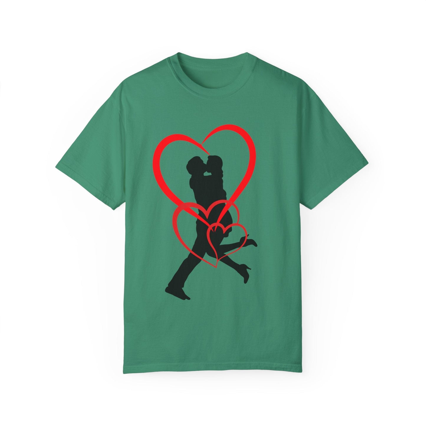Dance Couple Heart Print UNISEX T-shirt - Gift for Her - JennyCool