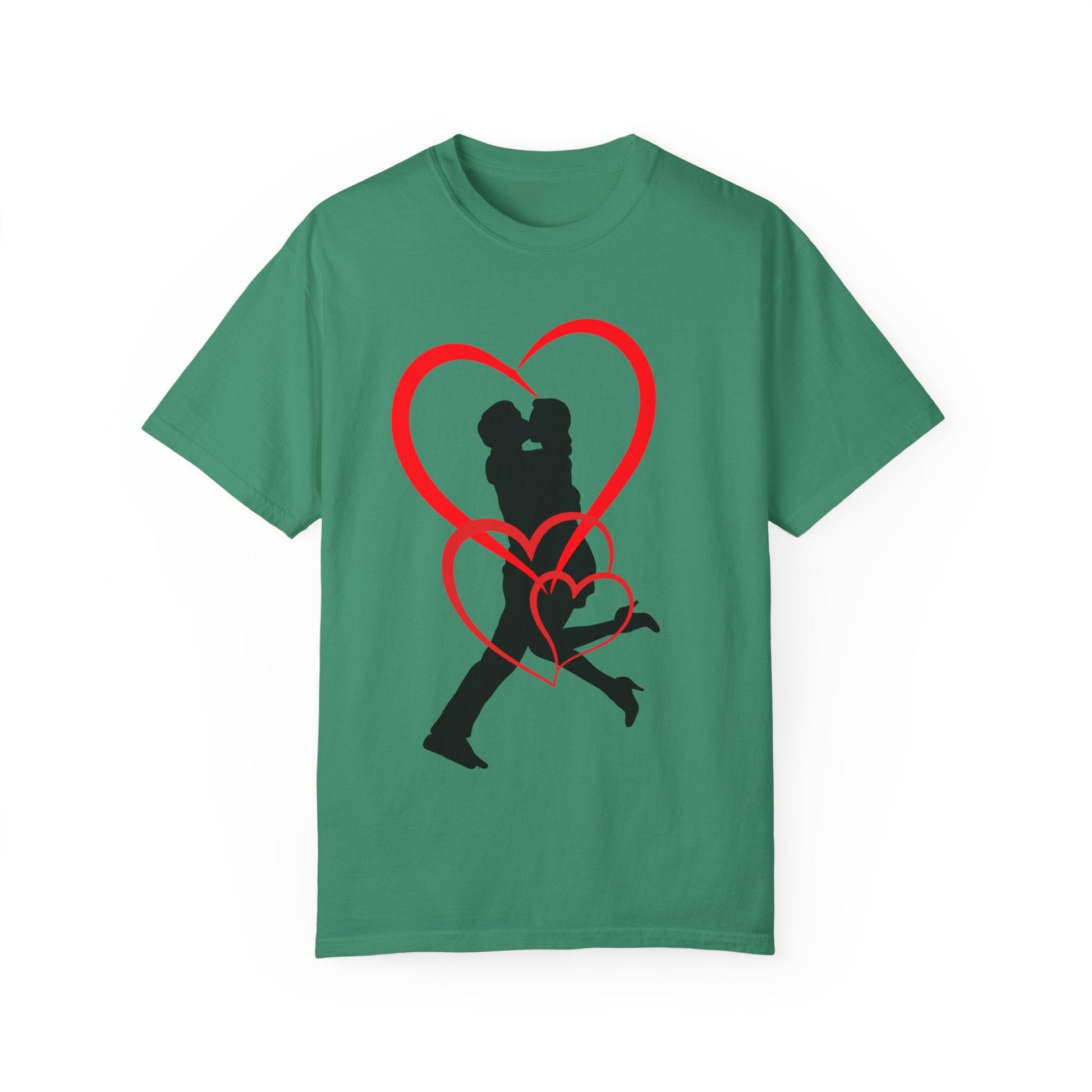 Dance Couple Heart Print UNISEX T-shirt - Gift for Her - JennyCool