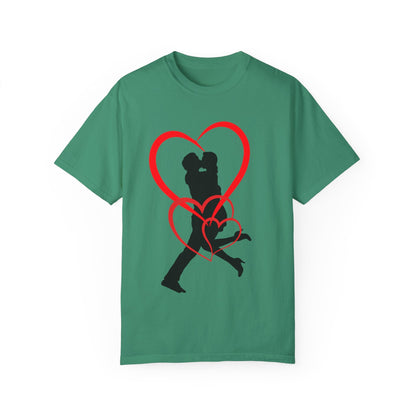 Dance Couple Heart Print UNISEX T-shirt - Gift for Her - JennyCool