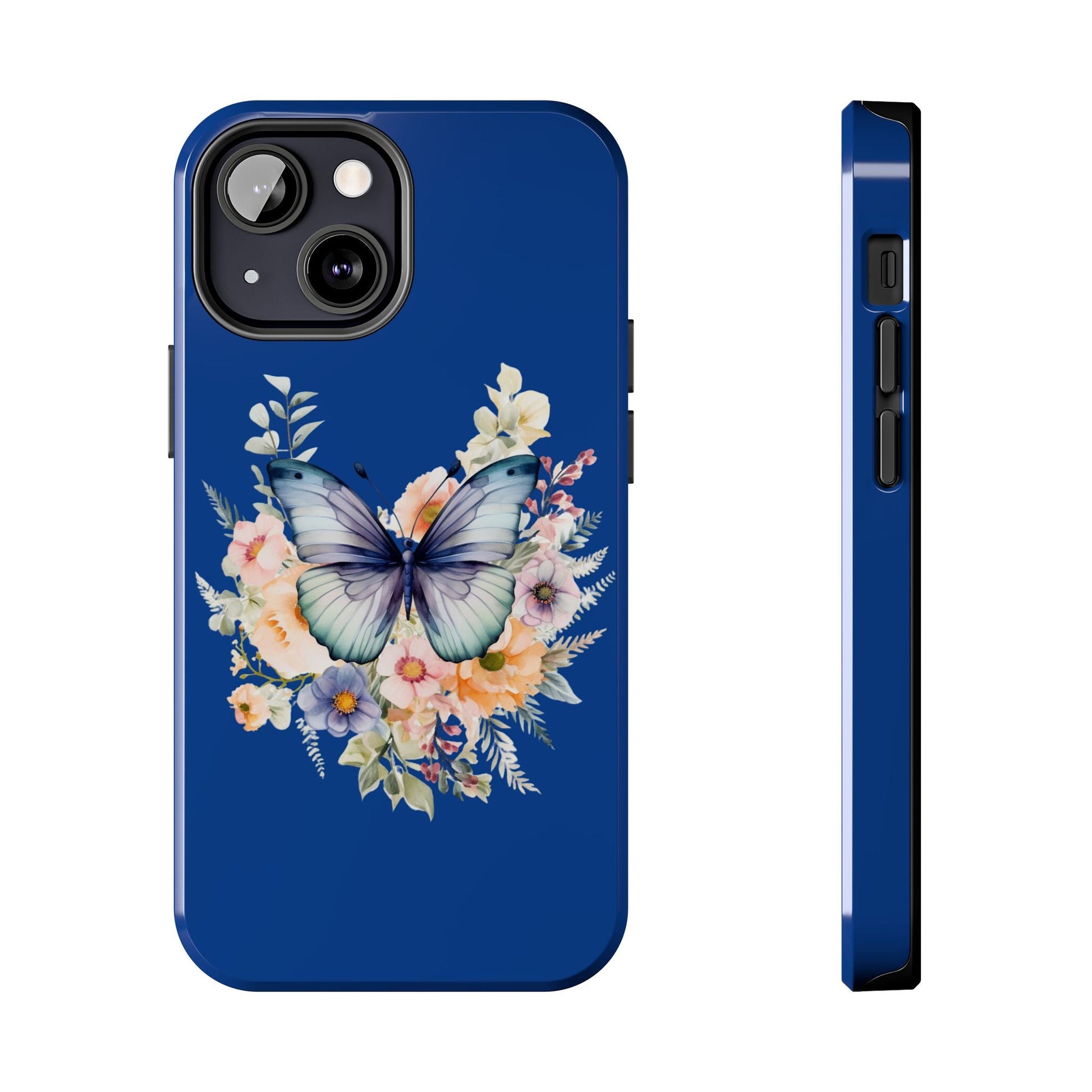 Dark Blue Tough Phone Cases - JennyCool