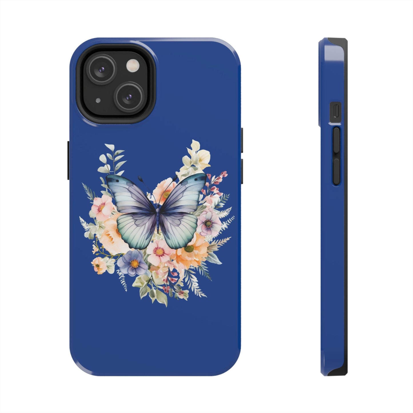 Dark Blue Tough Phone Cases - JennyCool
