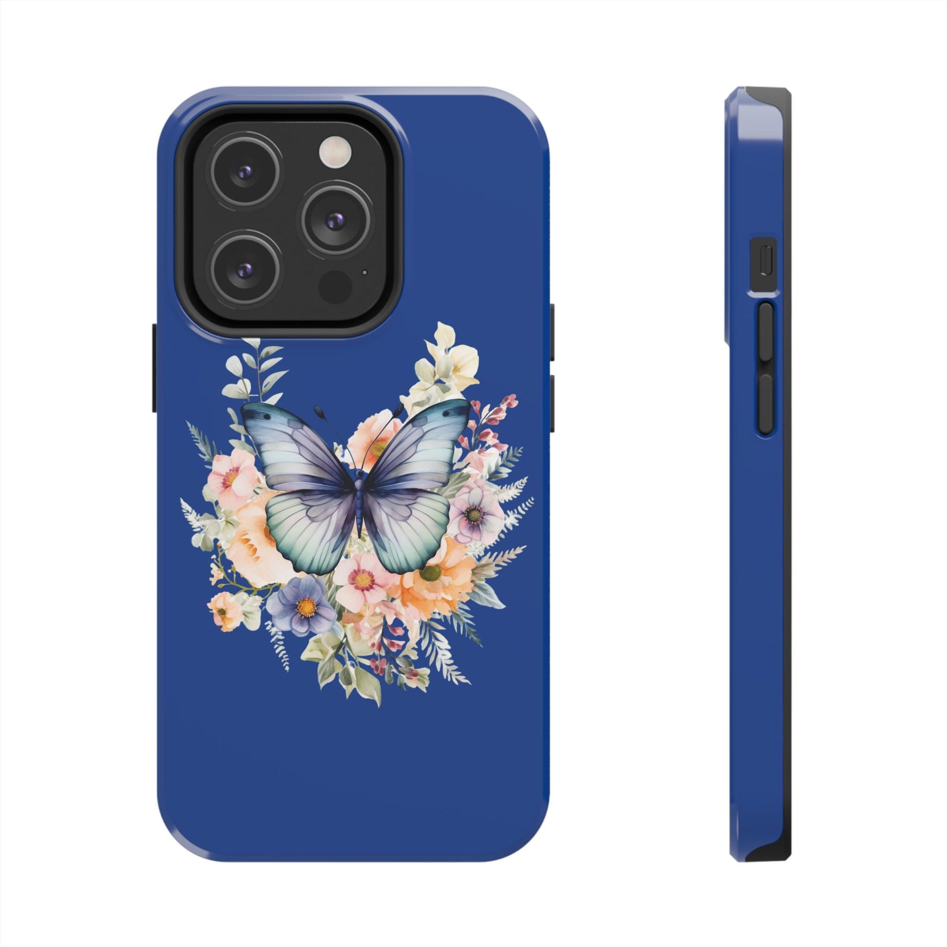 Dark Blue Tough Phone Cases - JennyCool