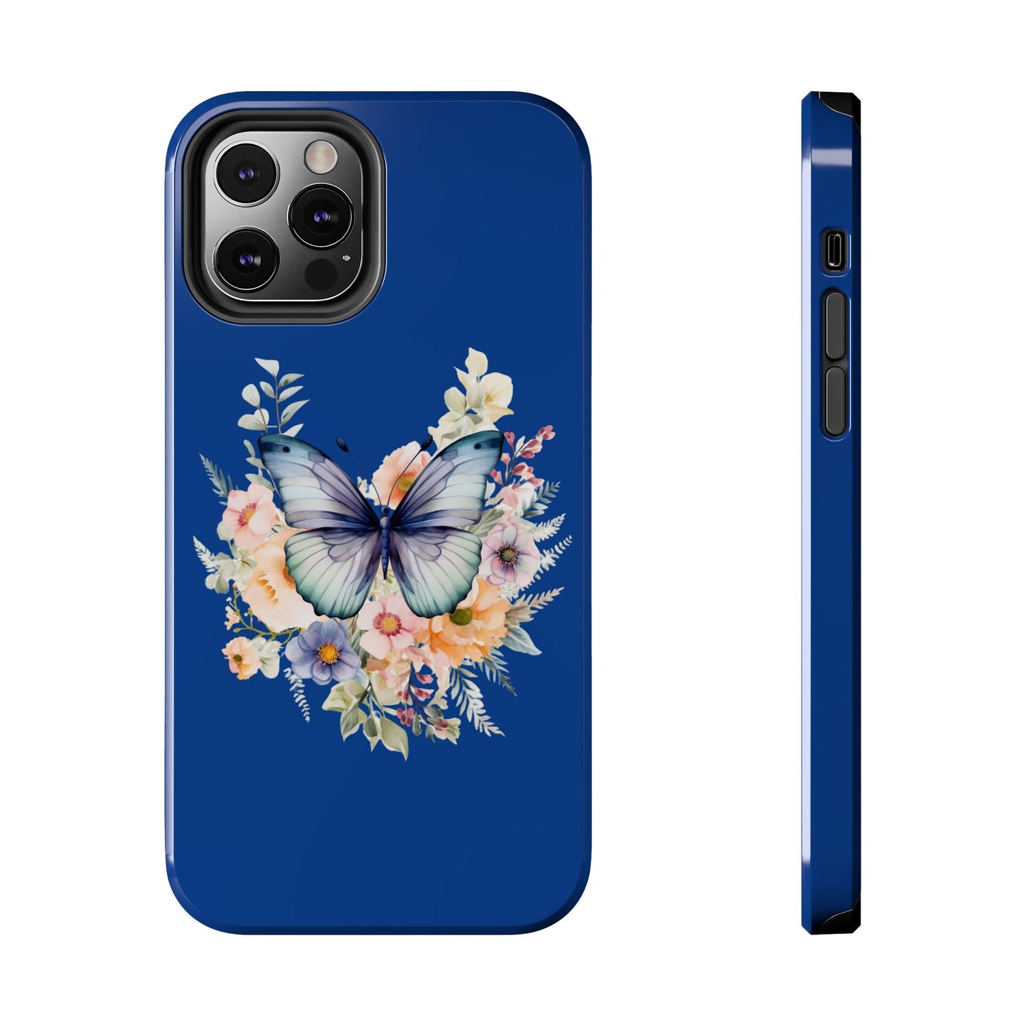 Dark Blue Tough Phone Cases - JennyCool