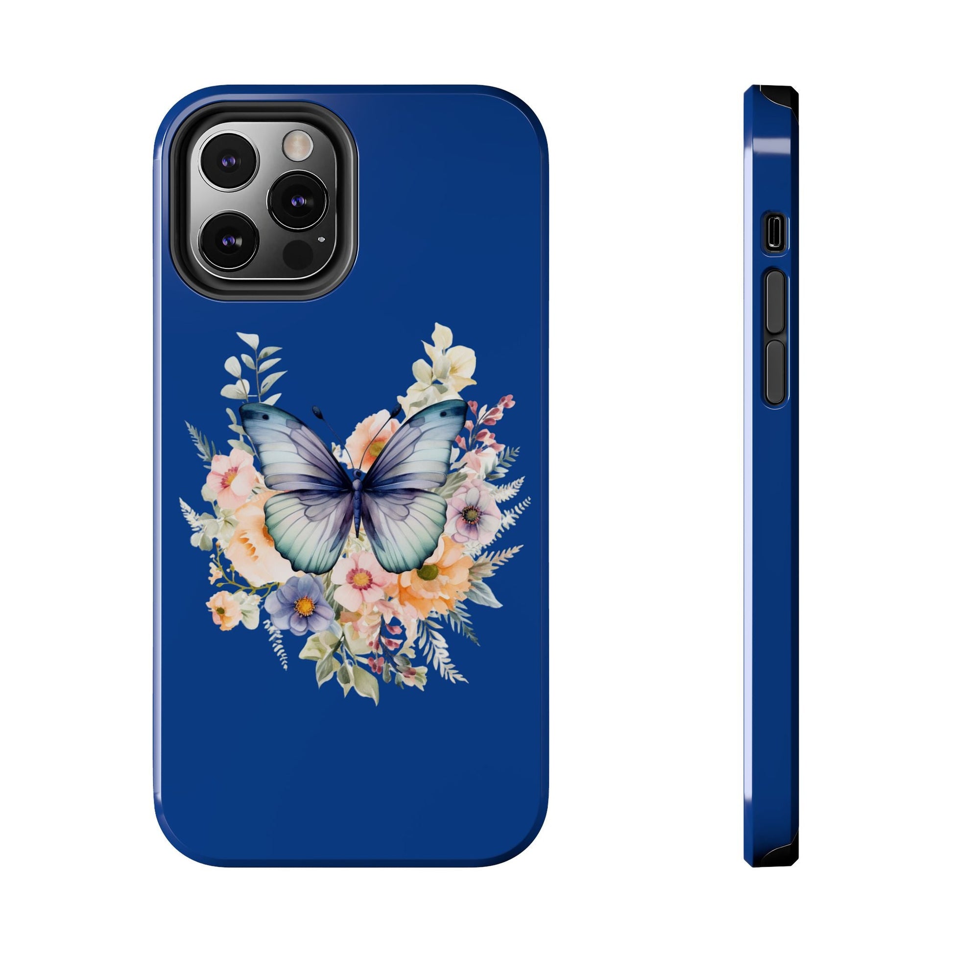 Dark Blue Tough Phone Cases - JennyCool