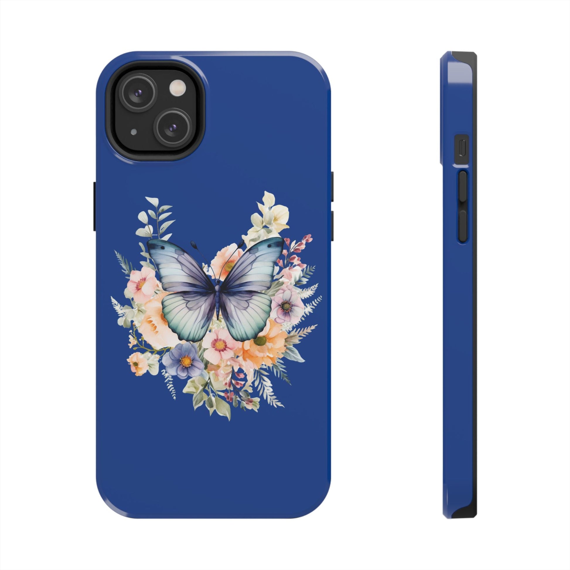 Dark Blue Tough Phone Cases - JennyCool
